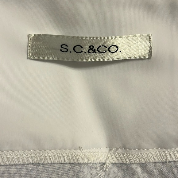 S.C. & CO. Women's 360 Tummy Control Capris, Blue Geo, Size 16 - Picture 3 of 5